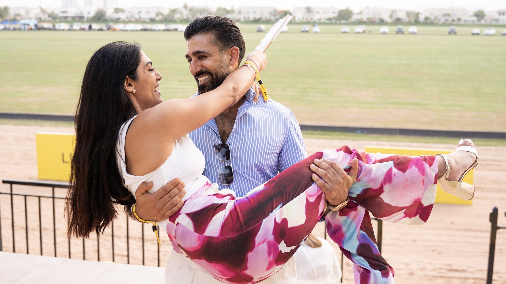 Nisheta and Anish at polo